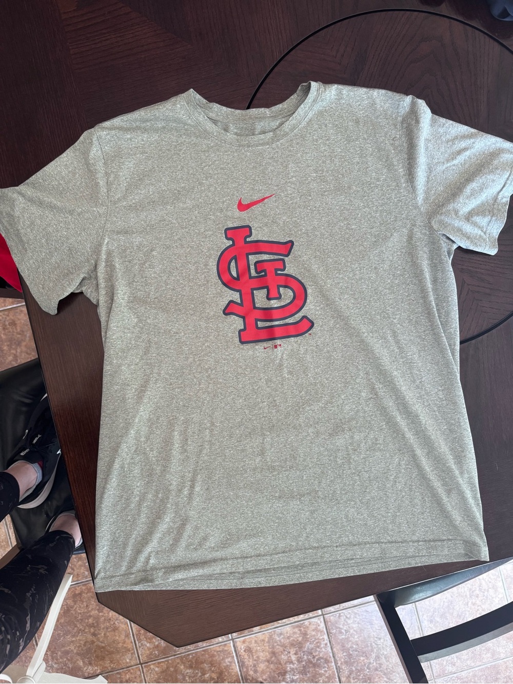 Nike St. Louis Cardinals Olive T-Shirt with Red Logo